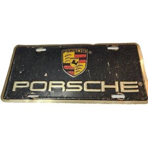 Porsche Authentic Official LICENSE PLATE with crest 701 005 Discontinued Rare